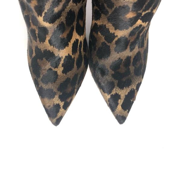NEW Christian Louboutin Astrilarge Botta 100 Pony Kitty Pointed Toe Boots 36.5 - Picture 6 of 8